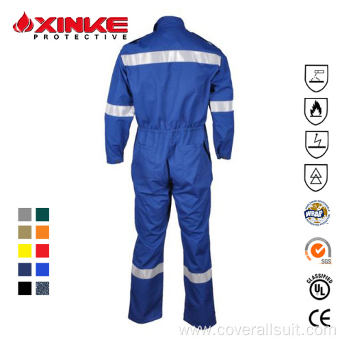 Safety Coverall Flame Retardant Anti-static Offshore Coverall Garments Manufactory